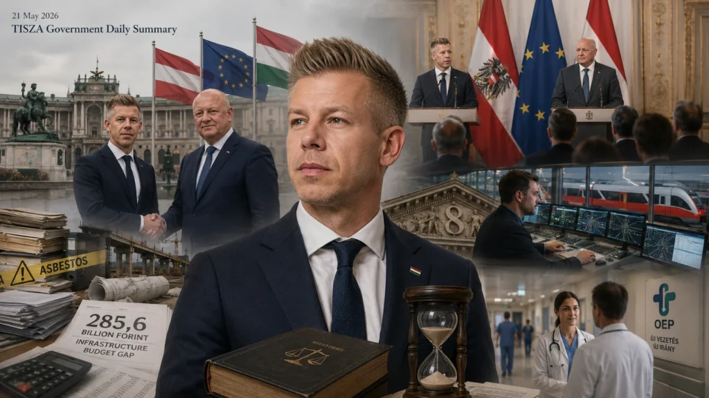 21 May 2026, Thursday. Events related to the TISZA government