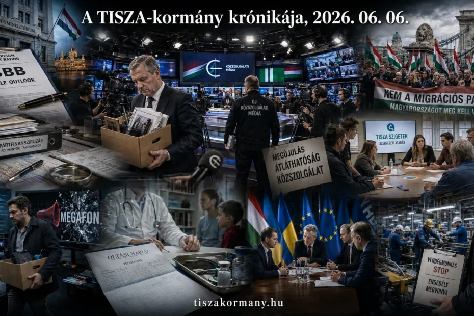 2026 június 6., szombat. A TISZA-kormányhoz kapcsolódó események