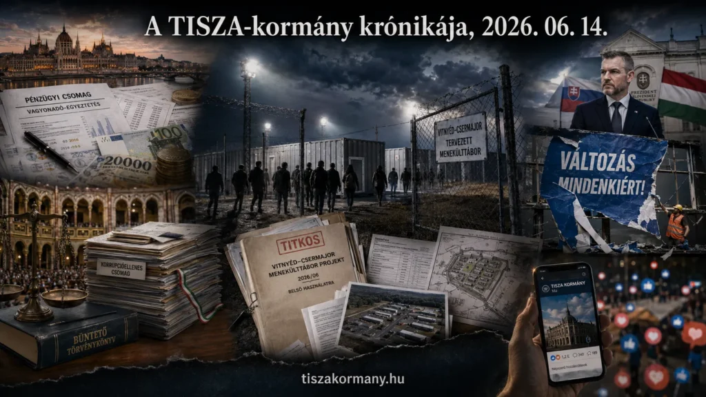 2026. június 14., vasárnap. A TISZA-kormányhoz kapcsolódó események
