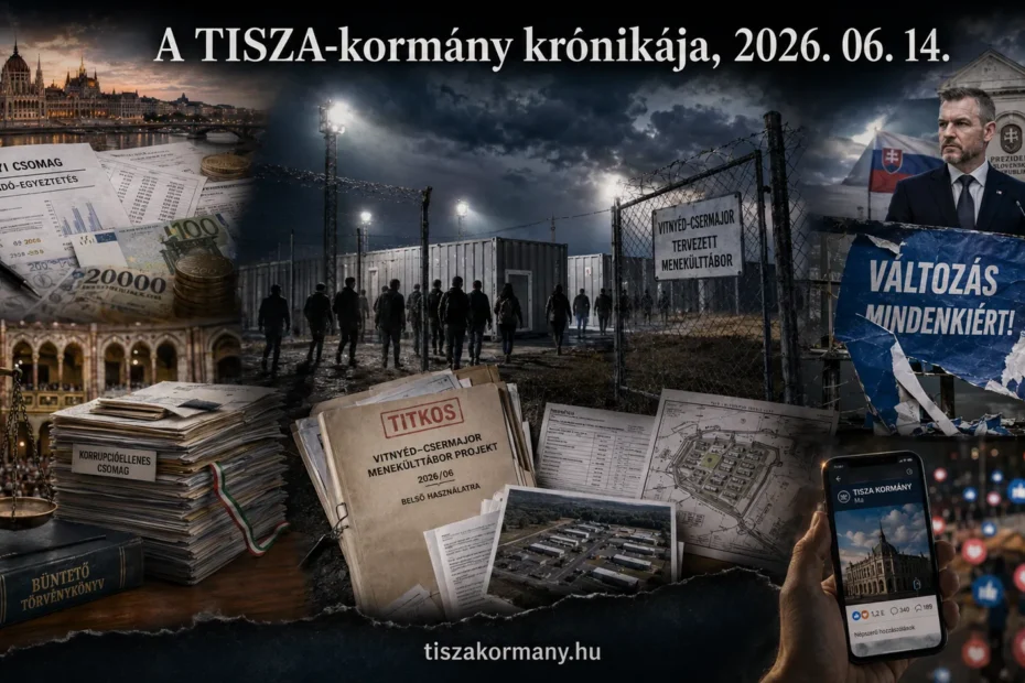 2026. június 14., vasárnap. A TISZA-kormányhoz kapcsolódó események
