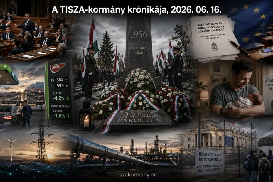 2026. június 16. kedd. A TISZA-kormányhoz kapcsolódó események