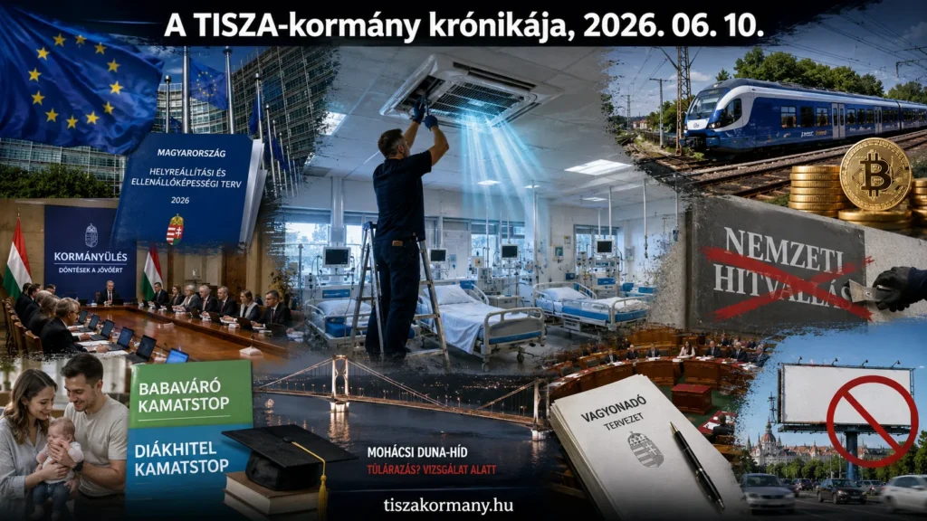 2026. június 10., szerda. A TISZA-kormányhoz kapcsolódó események