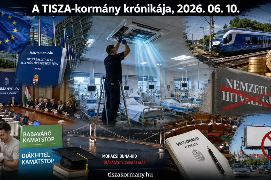 2026. június 10., szerda. A TISZA-kormányhoz kapcsolódó események