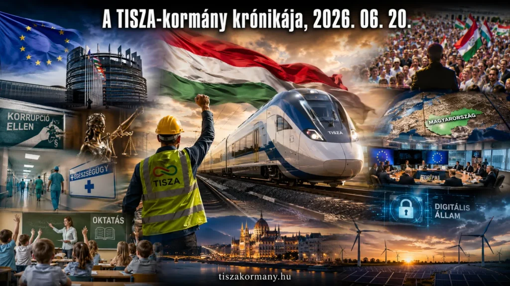 2026. június 20. szombat. A TISZA-kormányhoz kapcsolódó események