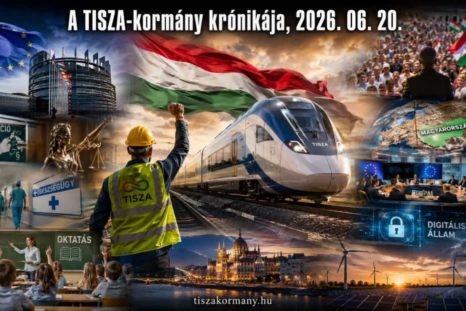 2026. június 20. szombat. A TISZA-kormányhoz kapcsolódó események