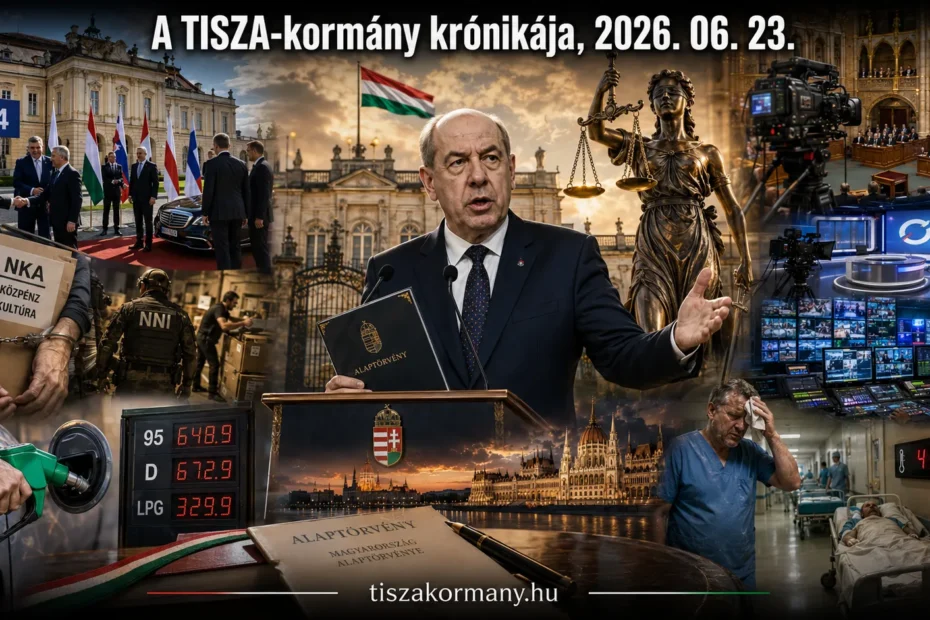 2026. június 23. kedd. A TISZA-kormányhoz kapcsolódó események