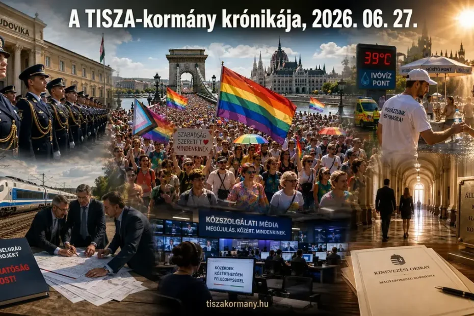 2026. június 27., szombat. A TISZA-kormányhoz kapcsolódó események
