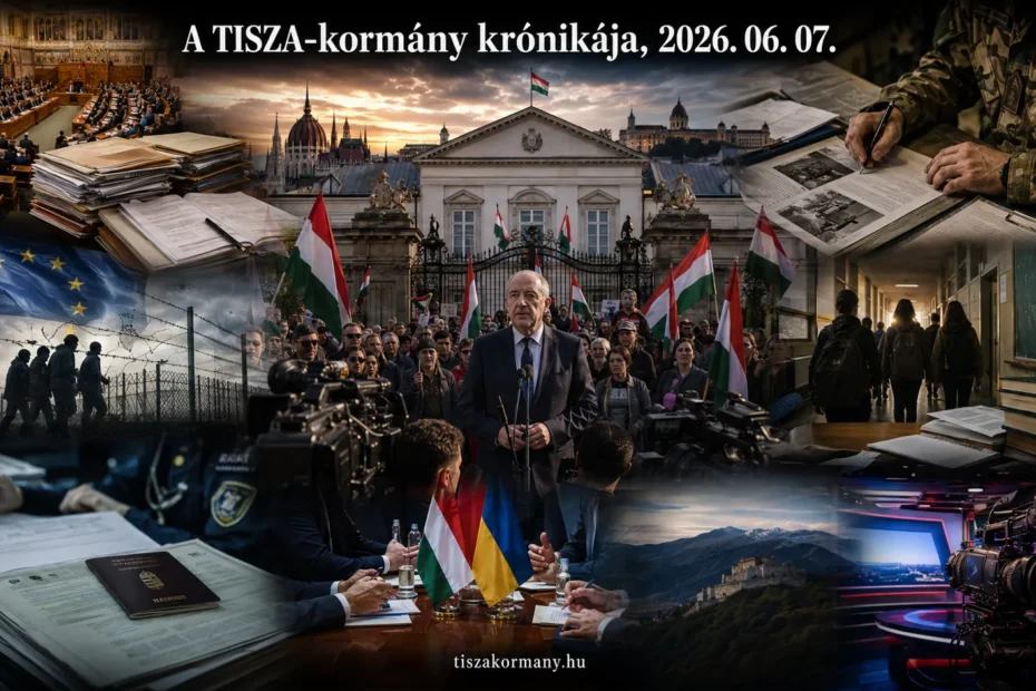 2026. június 7., vasárnap. A TISZA-kormányhoz kapcsolódó események