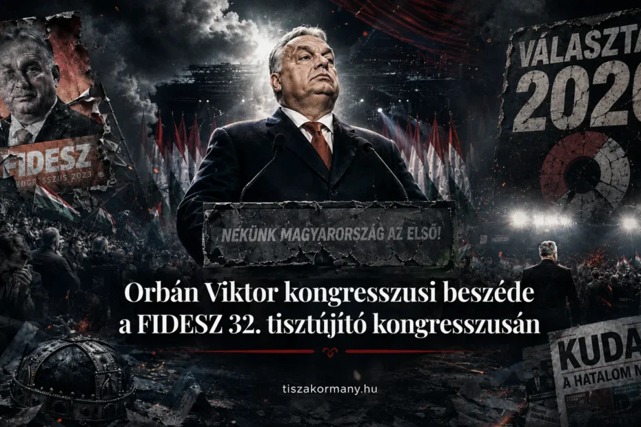 Orbán Viktor kongresszusi beszéde a FIDESZ 32. tisztújító kongresszusán, 2026. június 13.