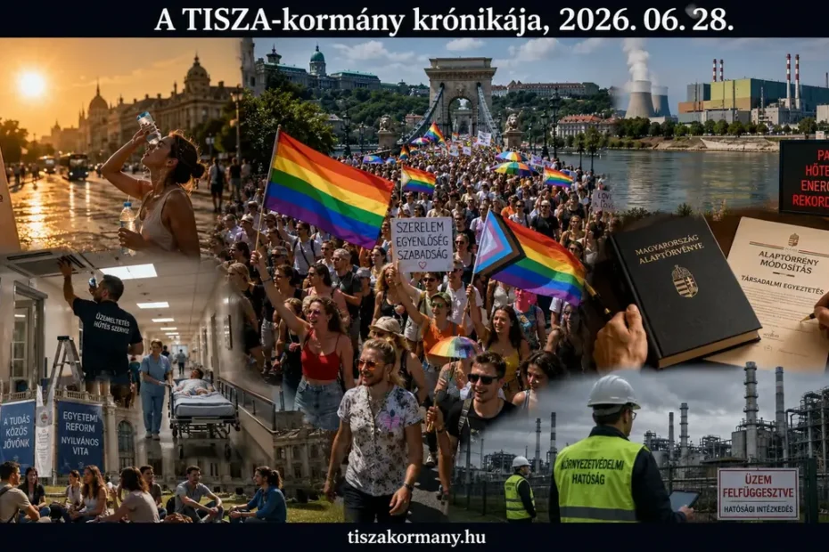 2026. június 28., vasárnap. A TISZA-kormányhoz kapcsolódó események